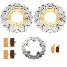 For GSF 650 1200 1250 S SA Bandit GSX 650 F / FA ABS Front Rear Brake Discs Pads