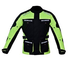 Motorcycle Motorbike Jacket Waterproof Textile CE Armoured Reflectors Hiviz