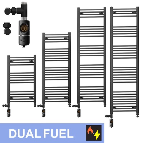 Dual fuel black heated - dual, towel