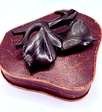 Large, Rare Whitby Jet Cherry