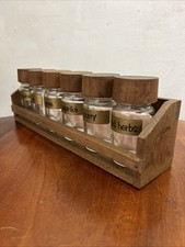 1960s Vintage Teak Spice Rack