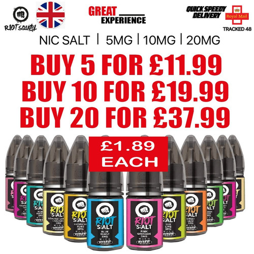 Riot squad nic salt 10ml - nic, e