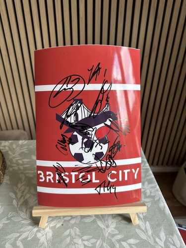 Bristol city signed photo - bristol,