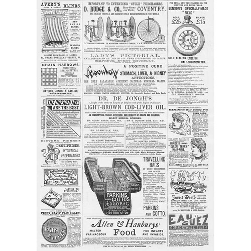 Victorian adverts 1885 - adverts, blinds