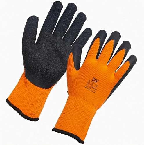 Orange black coated work - coated,