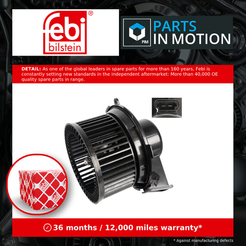Interior blower motor - motor, fits