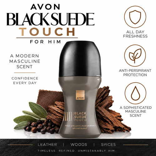 Avon black suede touch - suede,