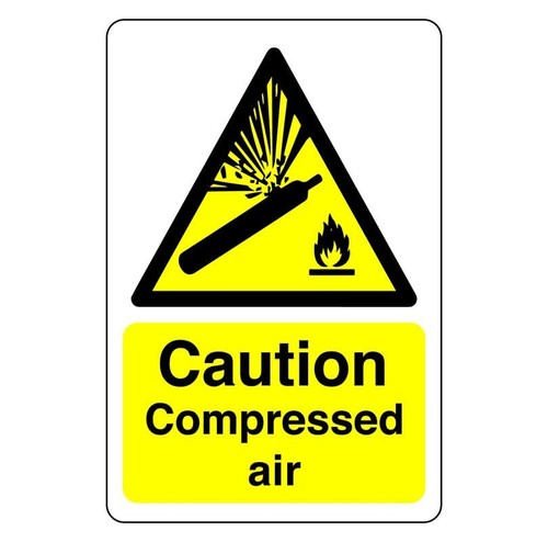 Caution cryogenic gas - sign,