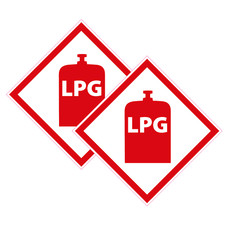 LPG Warning Sticker Campervan