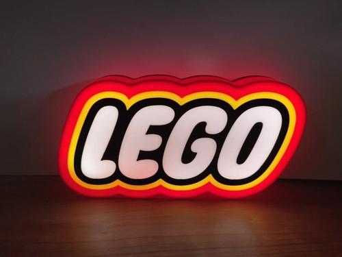 Lego logo led light - led,