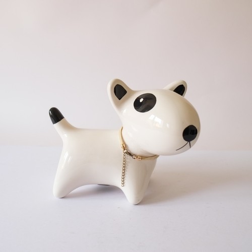 Ceramic bull terrier dog - bull,
