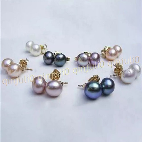 Pairs colors natural akoya - 8, 4