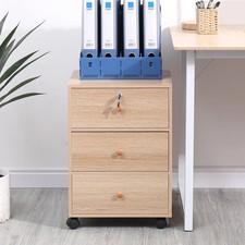 3-Drawer Mobile File Cabinet