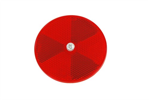 Red round circular trailer - red,
