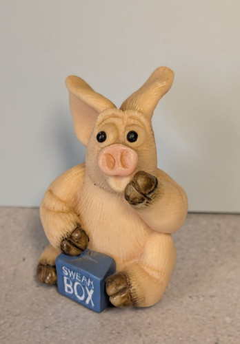 Piggin swearing ornament - swearing,