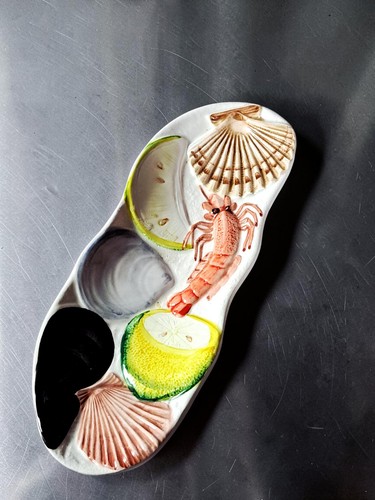Vtg italy majolica sea food - vtg,