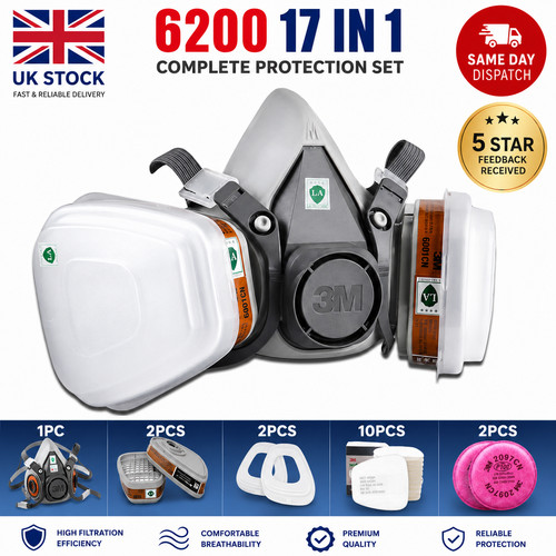 6200 half face - face, respirator