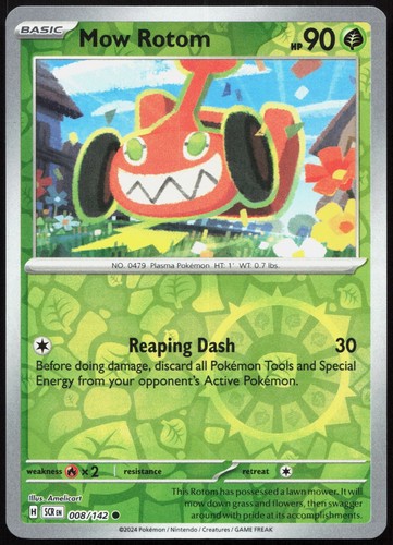 Mow rotom reverse holo common - reverse,