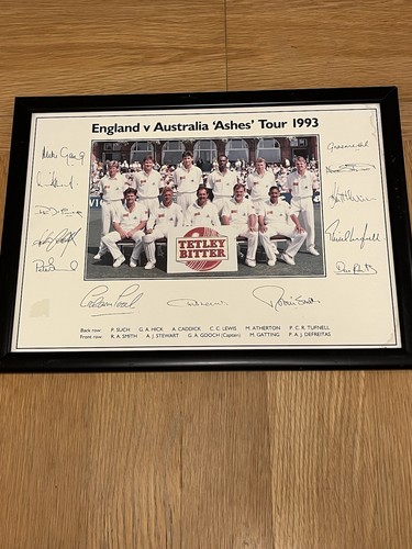 1993 ashes eng aus - eng, framed