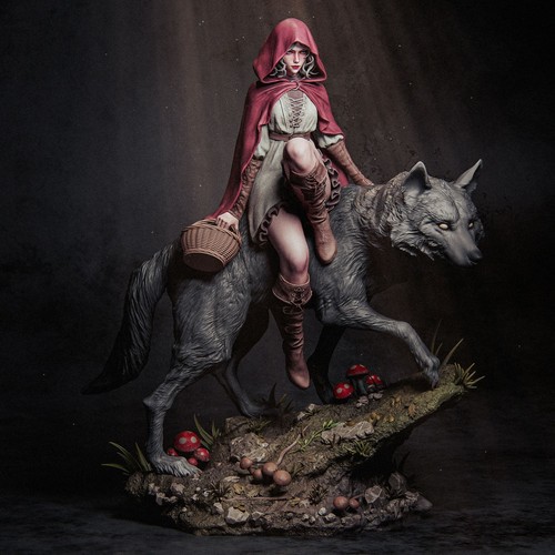 Red riding hood 3d - (fan, art)