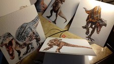 Jurassic dinos simple cards - jurassic,