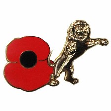 New Millwall Lion & P0ppy Pin