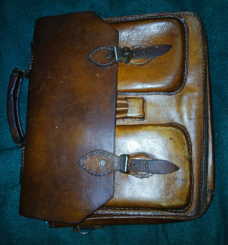 1950s british school satchel - british,