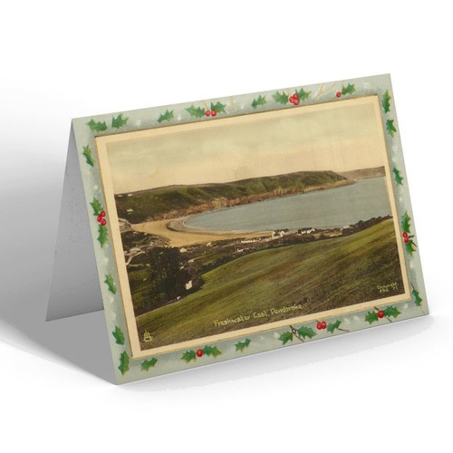 Xmas notelet vintage wales - xmas,
