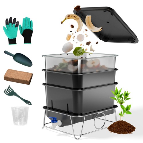 15l worm farm compost bin - farm, with