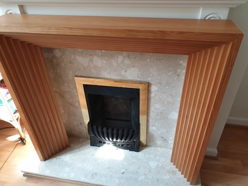 Art deco style wooden - wooden, fire