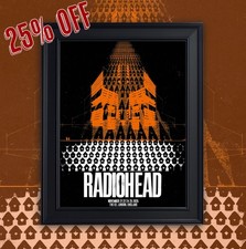 Radiohead UK Tour 2025 A3 Wall Art Print Only – London O2 Concert Poster 