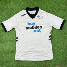 Derby County 2012/2013 Home Football Shirt- Kappa- Size Medium