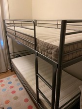 IKEA Svarta metal bunk bed in