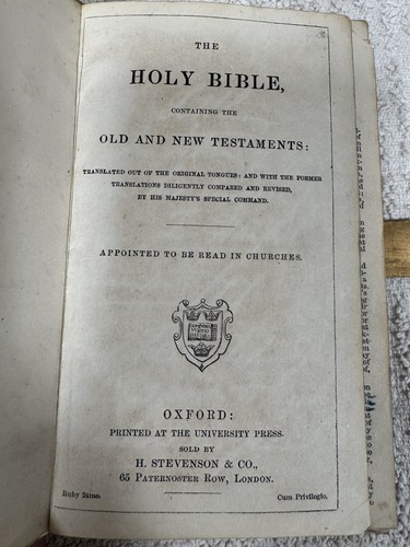 Antique holy bible with brass - antique,