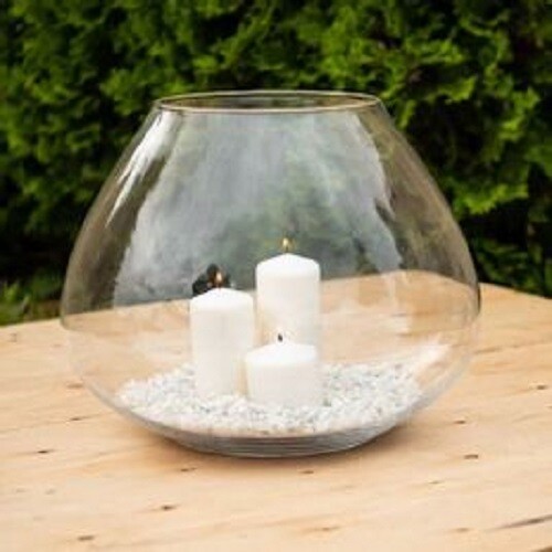Lantern globe round clear - ,