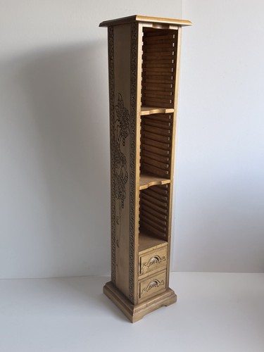 Wooden storage tower - cd,