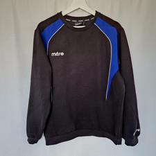 Mitre Sweatshirt Men's Size L Black, Colour Block, Fleece Inner, Jumper