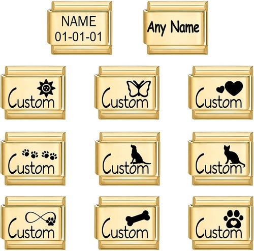 Custom italian charms link - italian,