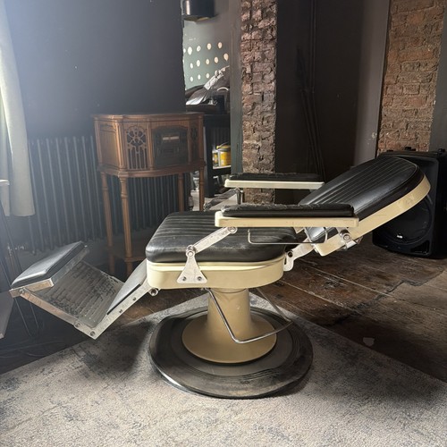 Vintage barbers chair tattoo - chair,