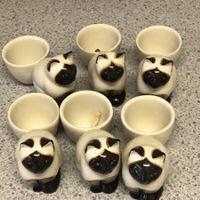 Six Quail Eggcups - Lily 