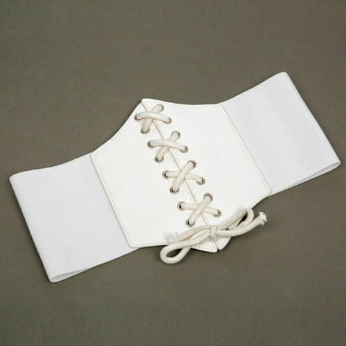 Lady leather waist cincher - leather,