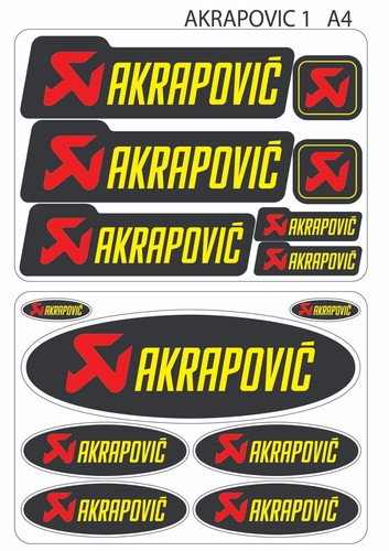 Akrapovic style logos - style,