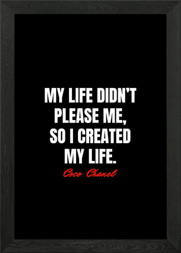 Coco chanel quotes - quotes, wall