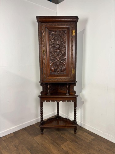 Antique heavily carved oak - antique,