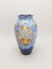 A Large Antique Royal Doulton Stoneware Vase Circa 1920, 30cm High.
