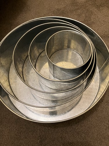 Cake tins set 12 - 6,8,10,12,13, 4