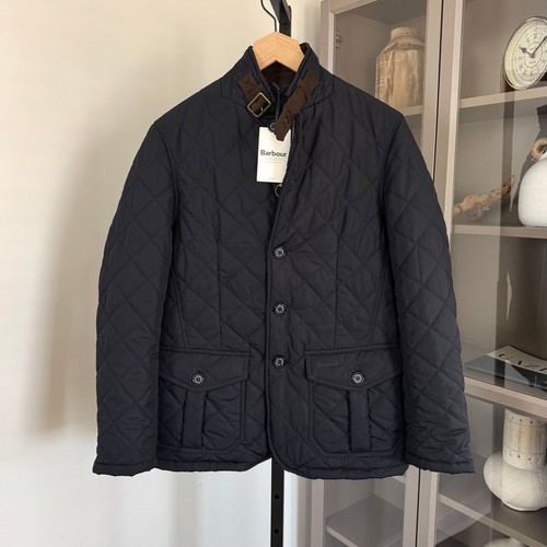 Barbour navy quilted lutz - navy,