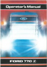 Ford Tractor 7710 Series II Operators Manual