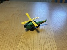 Vintage Tin Toy Army Helicopter 1B  Made in Japan Friction Wheels 1960’s
