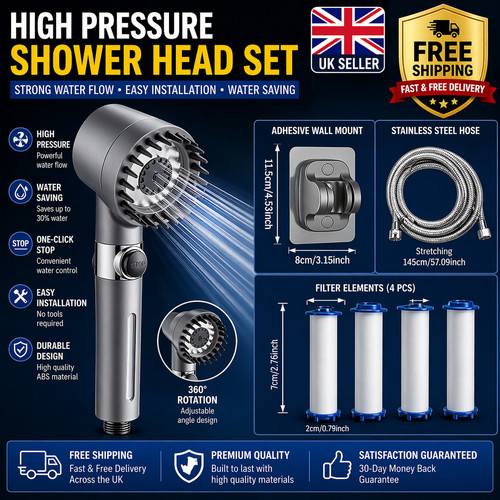Turbo shower head - turbo, handheld